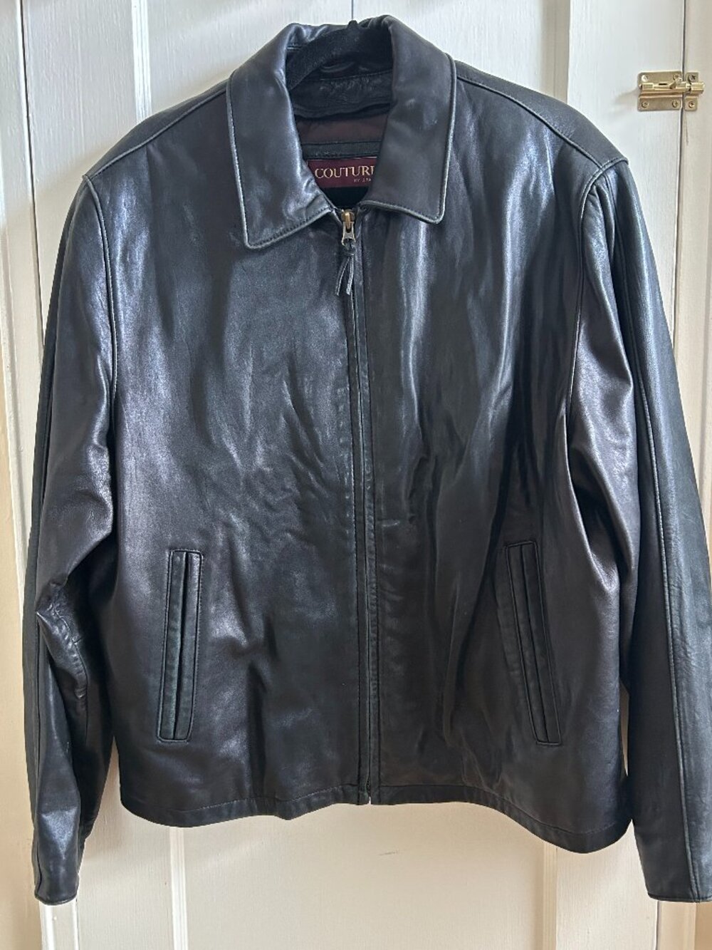 Leather Jacket with Zip-out Lining